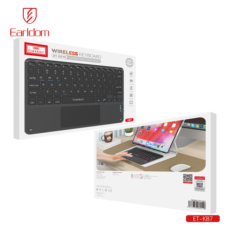 کیبورد بی سیم ارلدام مدل KB7