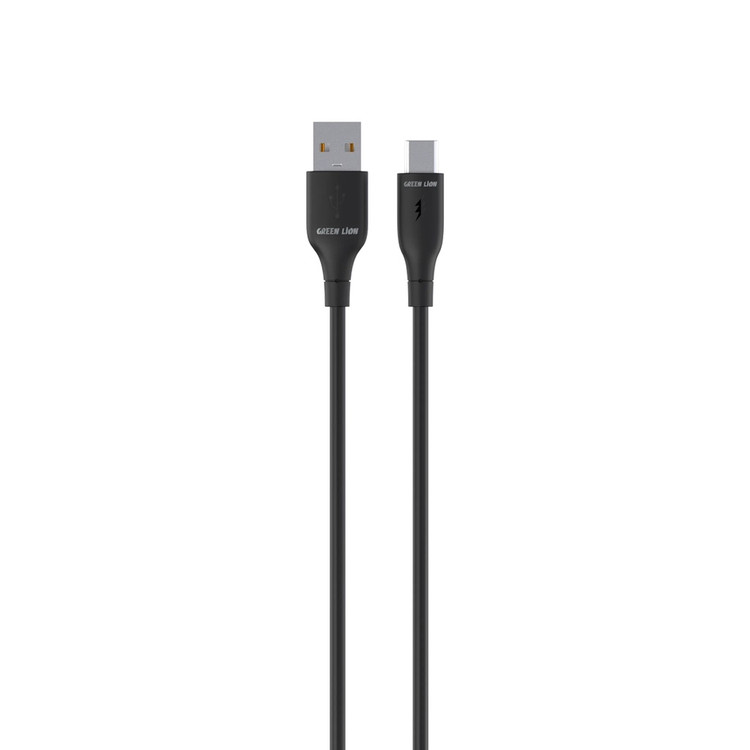 کابل شارژ تایپ سی گرین لاین مدل GREEN LION GNPV30UTTCBK 15W طول 0.3 متر