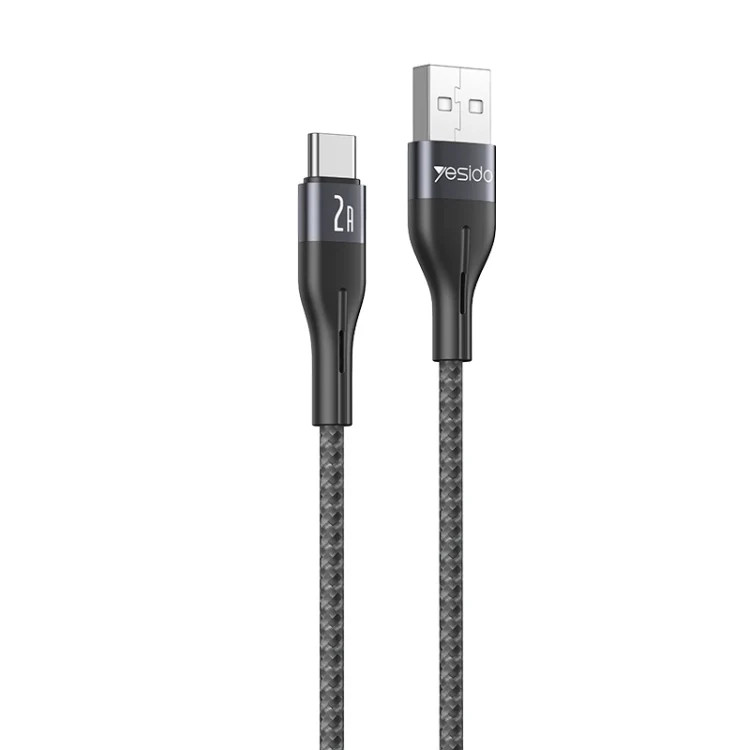 کابل شارژ تایپ سی یسیدو مدل YESIDO CA121C Type-C مشکی طول 1 متر
