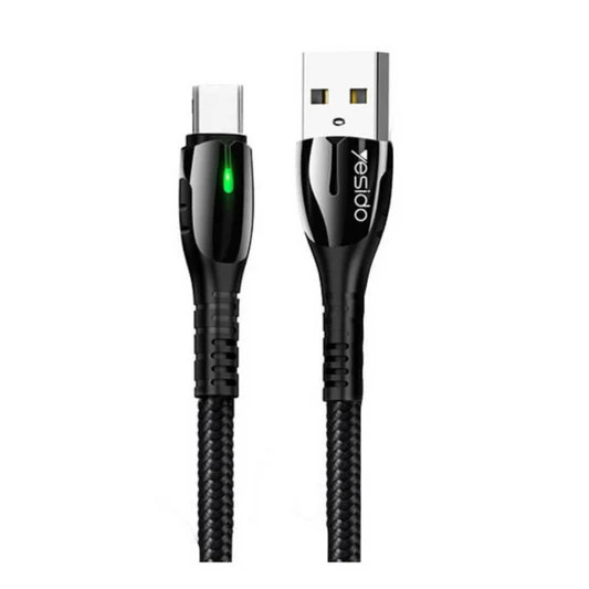 کابل شارژ تایپ سی یسیدو مدل YESIDO CA43 Type-C مشکی طول 1.2 متر