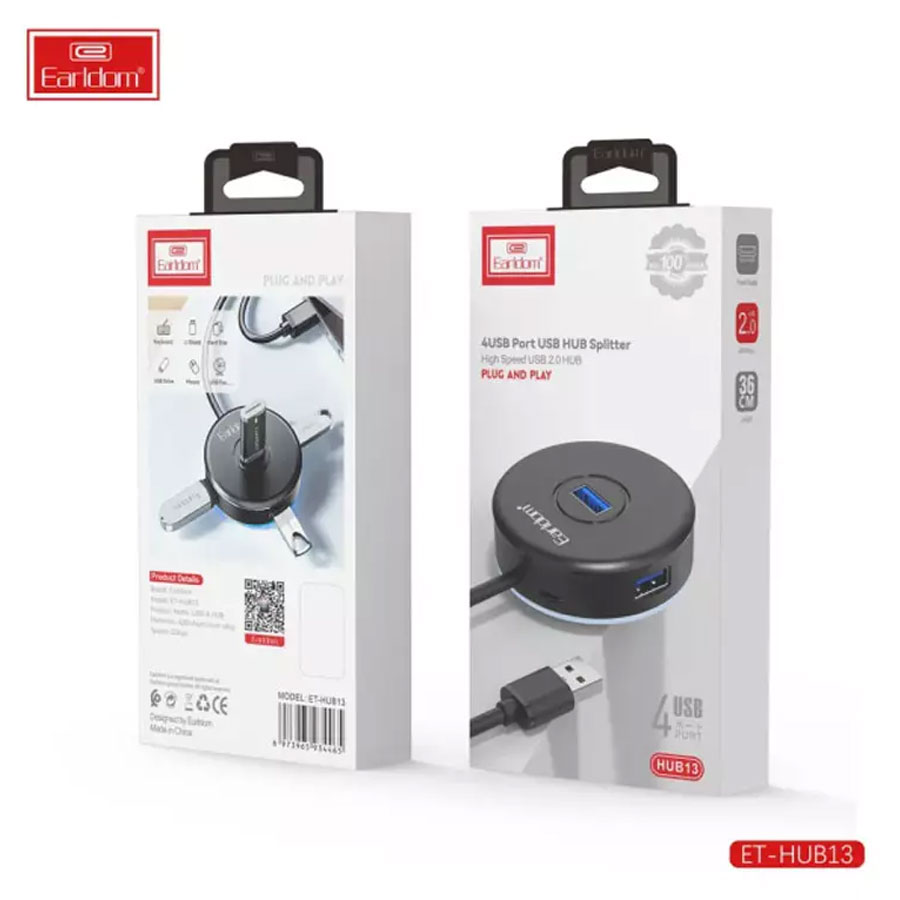 هاب ارلدام مدل EARLDOM HUB13 4PORT USB 2.0