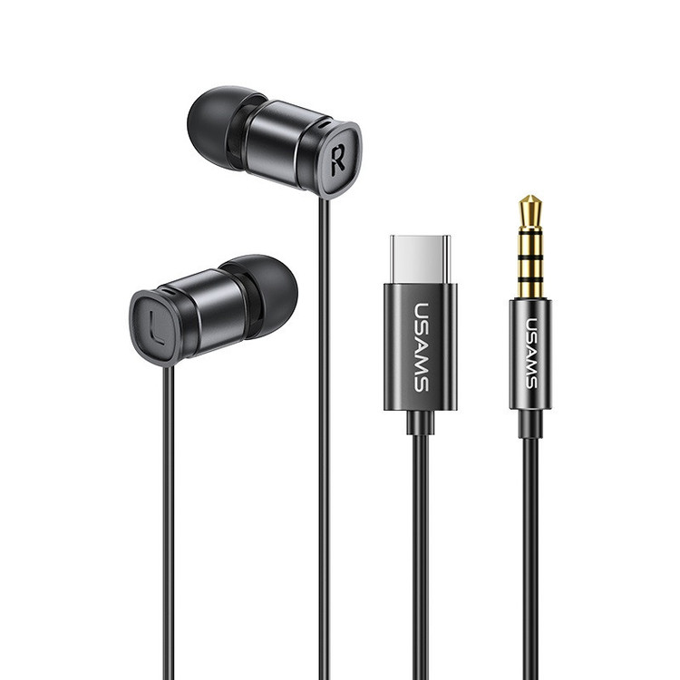 هندزفری تایپ سی یوسمز مدل Usams US-SJ576 EP-46 TYPE-C مشکی