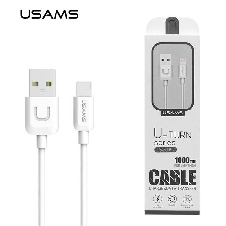 کابل یوسمز مدل SJ097 Lightning Usams سفید