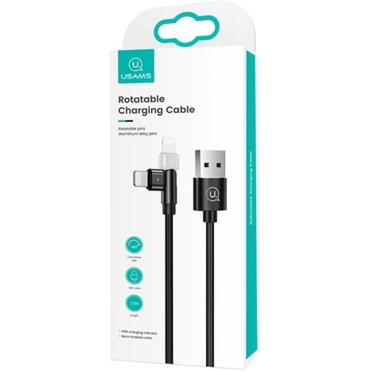 کابل شارژ یوسمز مدل US-SJ476 U60 Type-A To Lightning با طول 1 متر